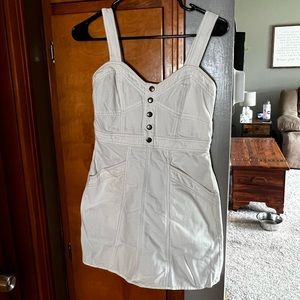 NWOT white jean dress